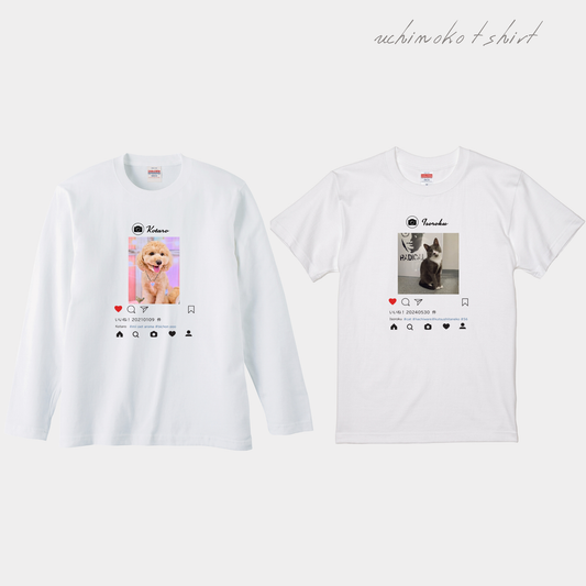 うちの子SNS風Tシャツ