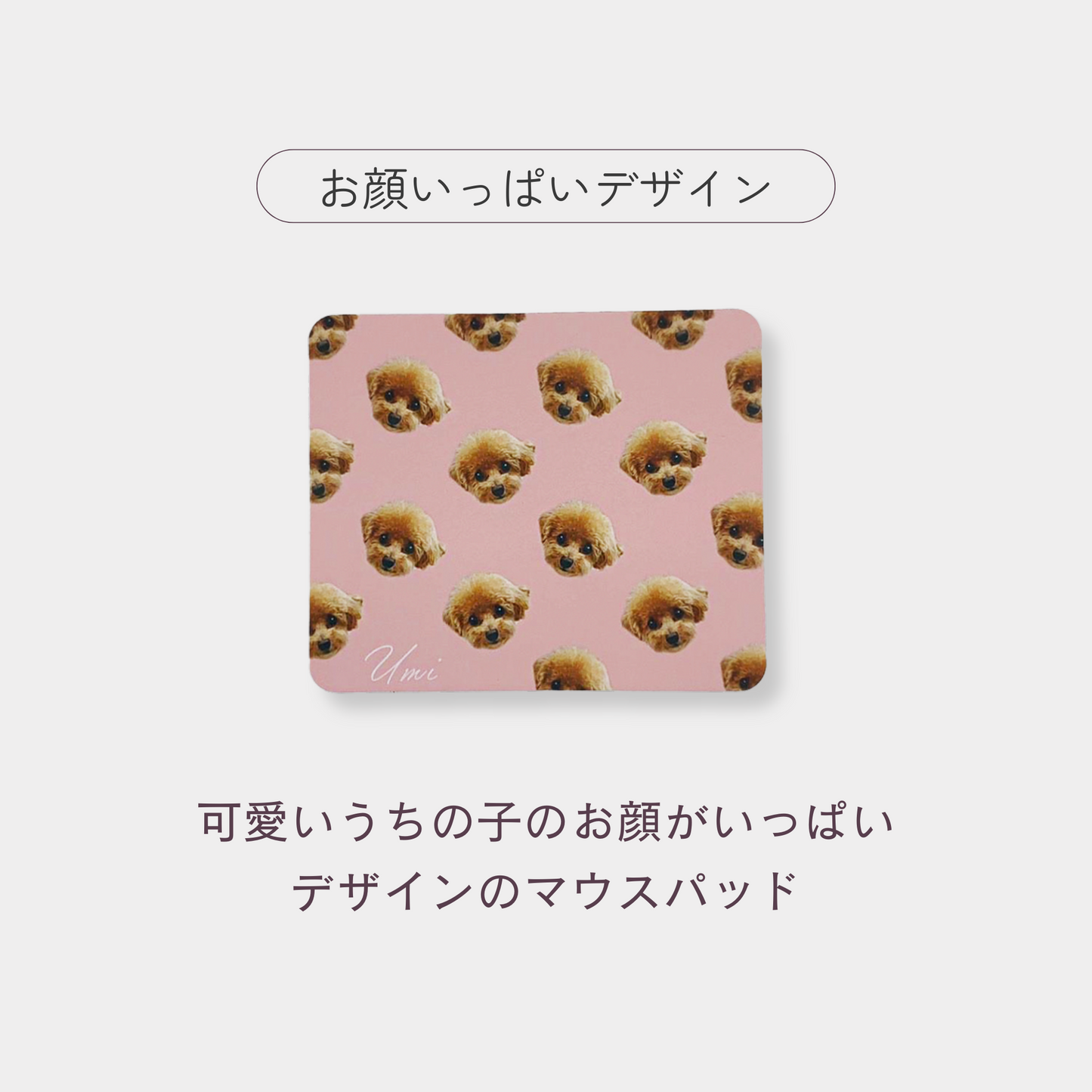 -モニター商品専用オプションセット- うちの子マウスパッド