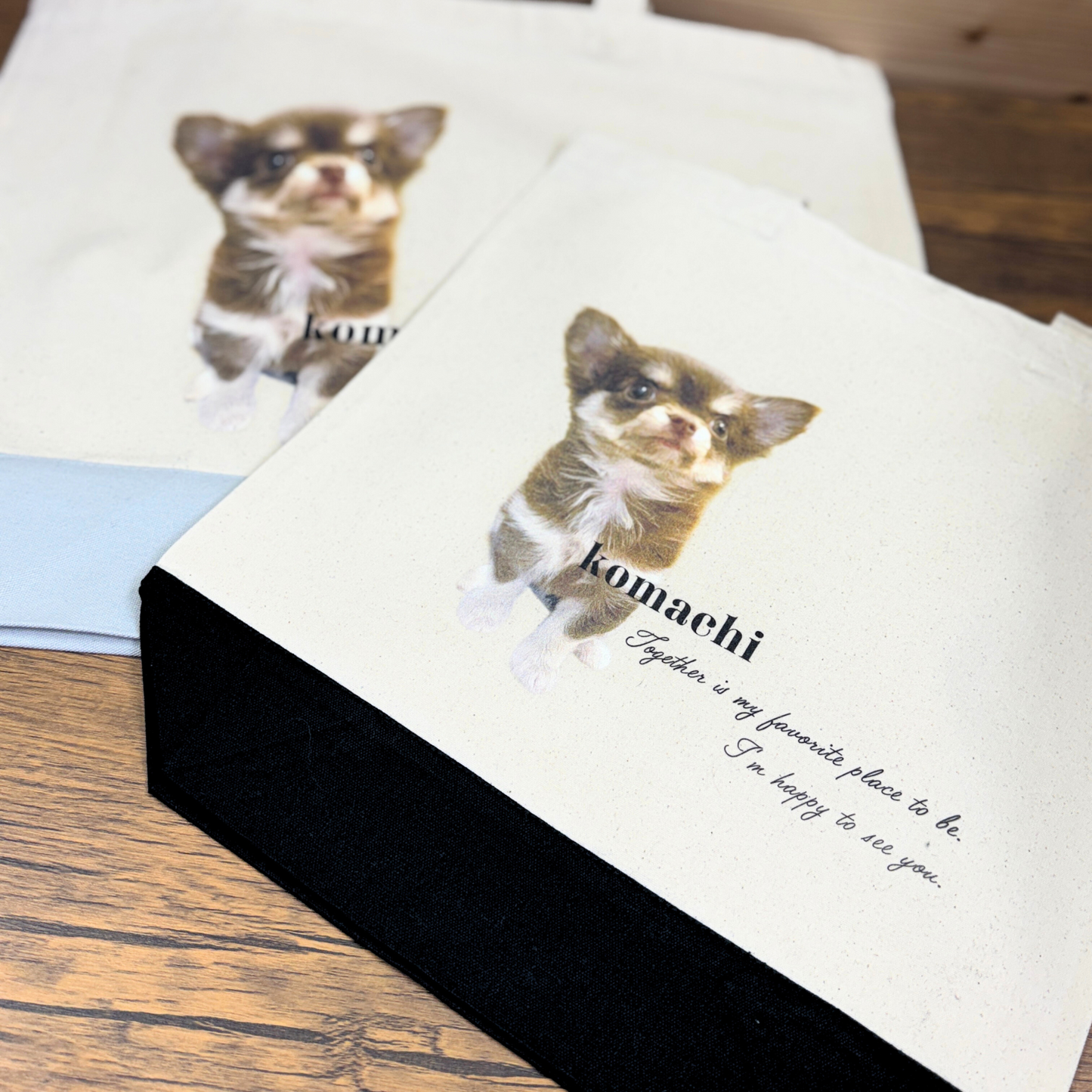 うちの子バイカラートートバッグ 英文Ver