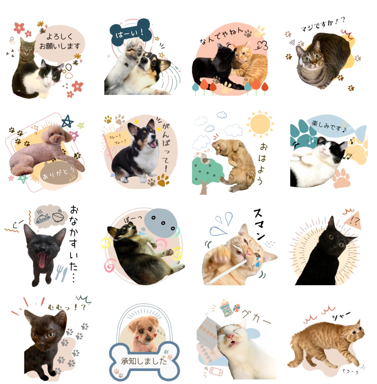 うちの子オリジナルLINEスタンプ