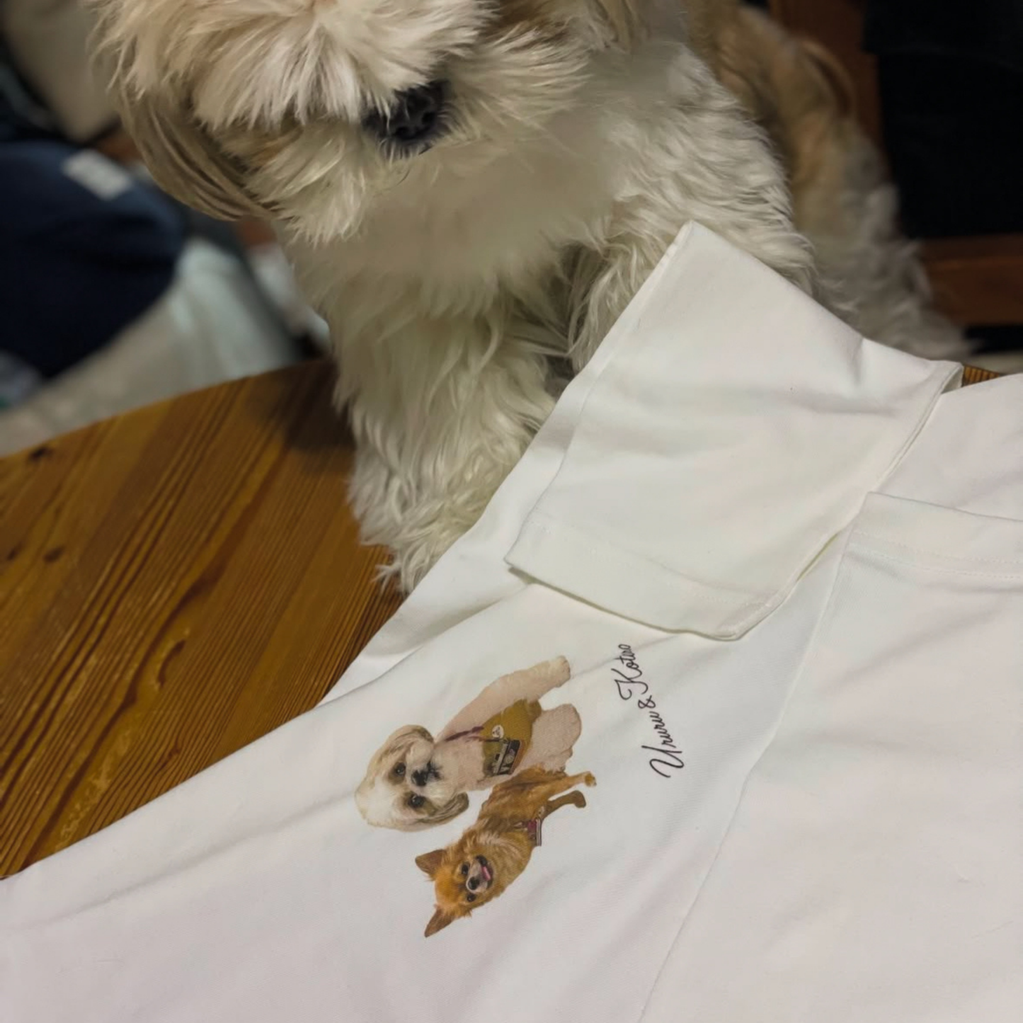 うちの子イラスト風半袖Tシャツ