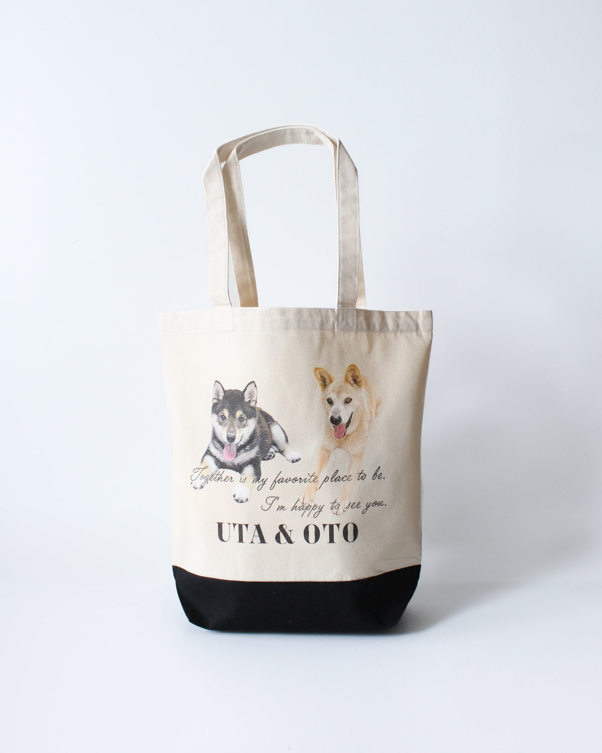 【追加専用オプション商品】うちの子バイカラートートバッグ（単品）