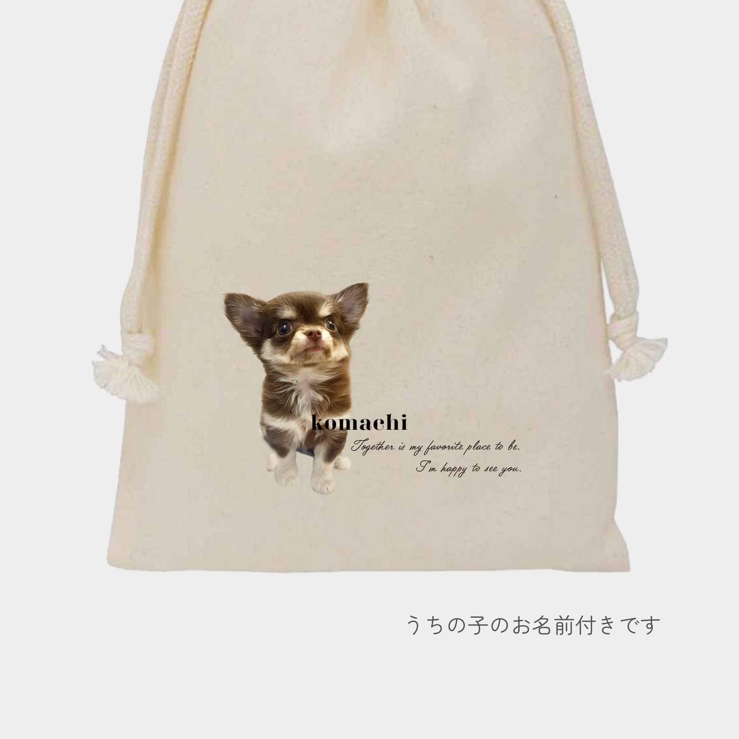 【オプション商品】うちの子巾着（単品）