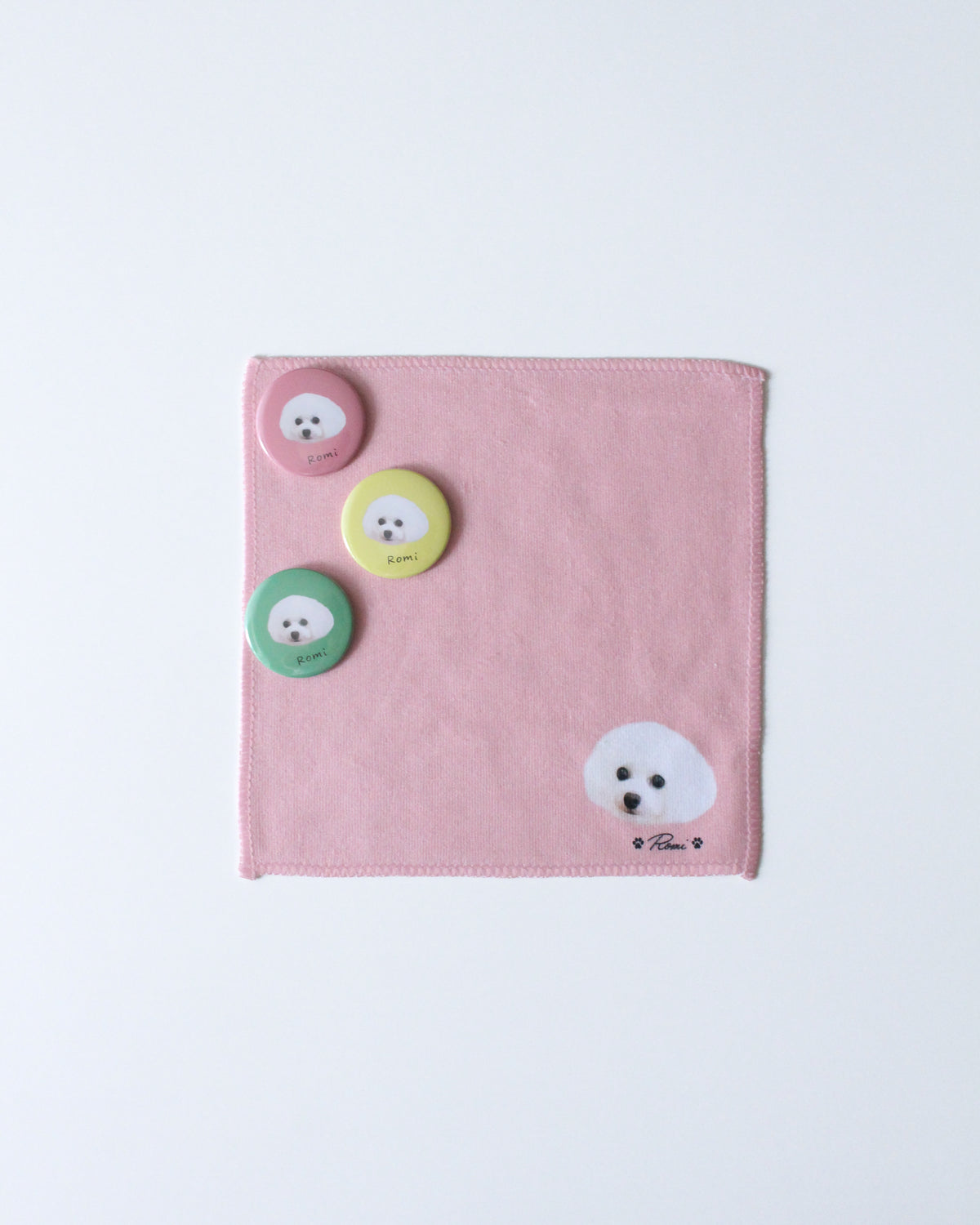 ＼ LINEお友だち限定商品 ／うちの子ミニタオル&缶バッチセット
