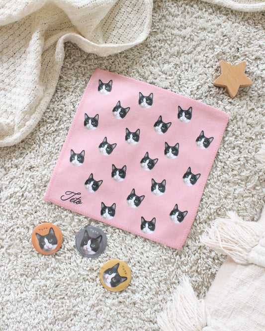 ＼ LINEお友だち限定商品 ／うちの子ミニタオル&缶バッチセット